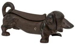 Woodside Outdoor Garden Cast Iron Boot/Welly Novelty Sausage Dog Mud Scraper