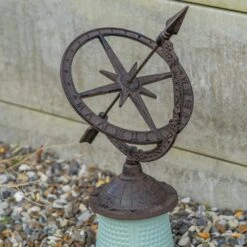 Woodside Decorative Cast Iron Traditional Antique Garden Table Sundial -ALA Garden Shop ZB54UFJ0K4N