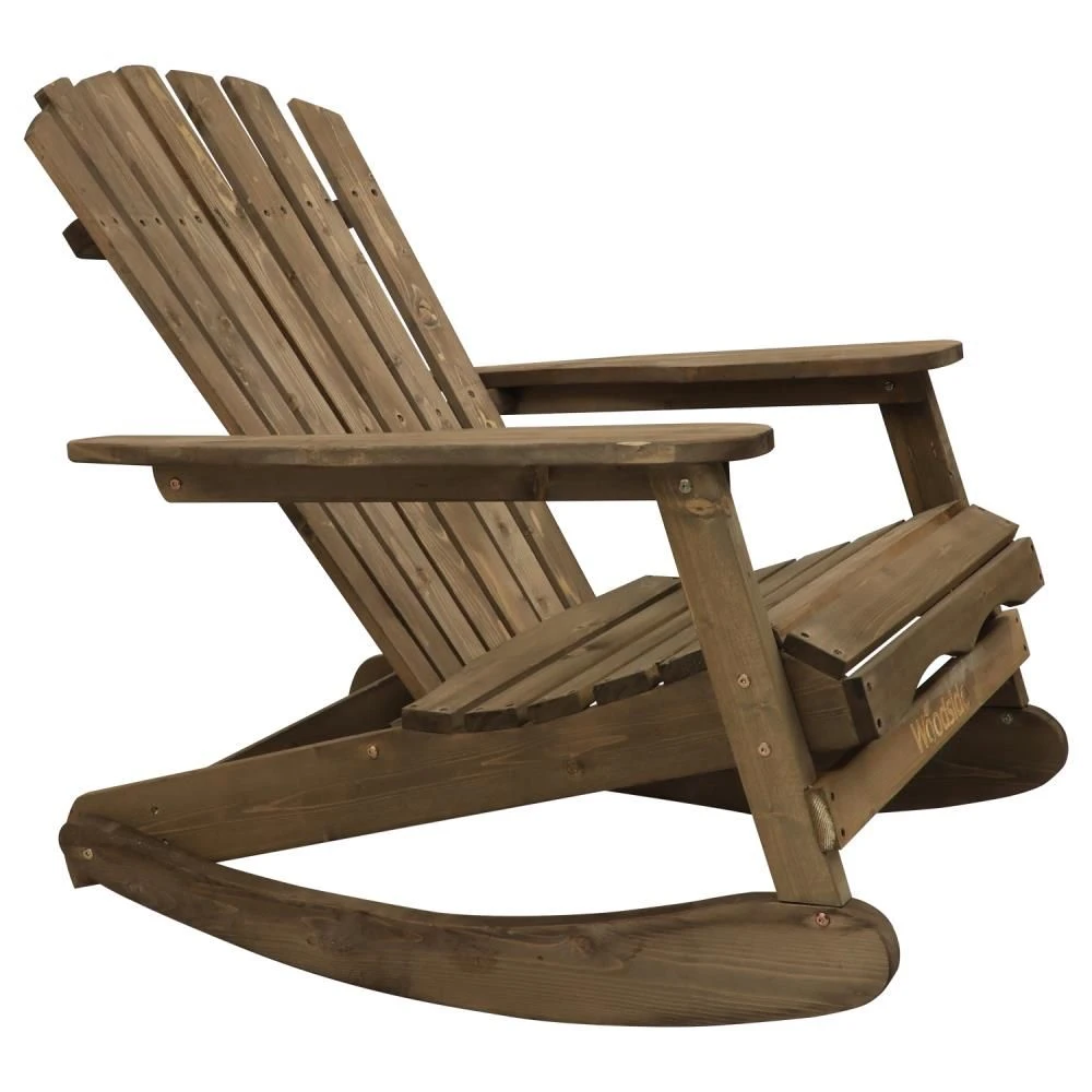 Woodside Aldeby Adirondack Outdoor Garden Patio Wooden Rocking Chair 7 Woodside Aldeby Adirondack Outdoor Garden Patio Wooden Rocking Chair - Image 5